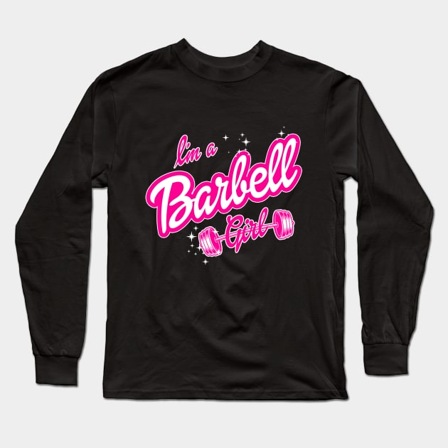 New look Barbell Girl Long Sleeve T-Shirt by BigDogsStudio